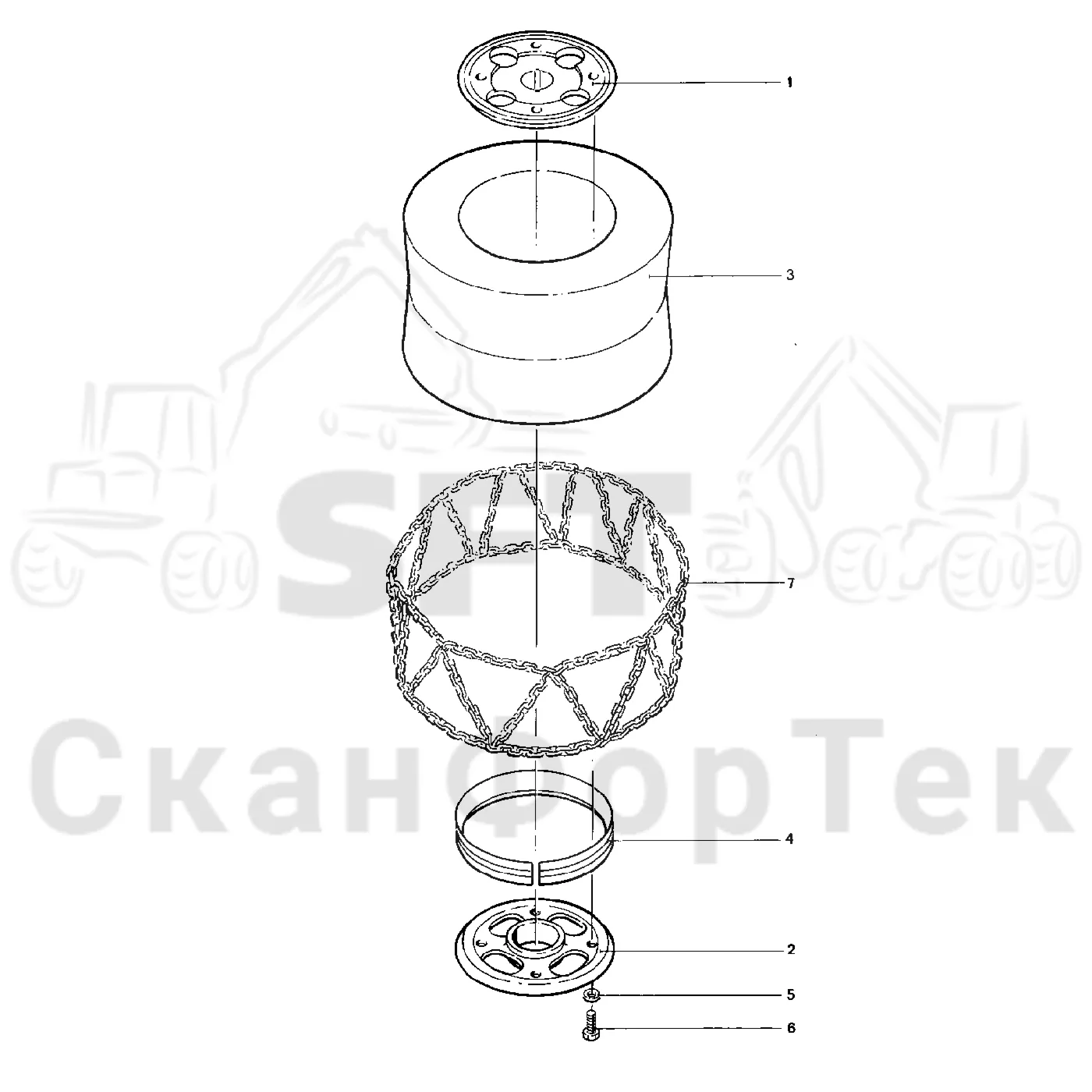 Схема: Valmet / Лесозаготовительные машины / Valmet 921 / Valmet 921 Ch -13270 / Valmet 921 Ch -13270 / Каталог запасных частей / Лесозаготовительное оборудование / Головка лесозаготовительной машины / Valmet 965 S2 / Valmet 965 / Каталог запасных частей / Подача / Подающий ролик / Подающие ролики, резиновые