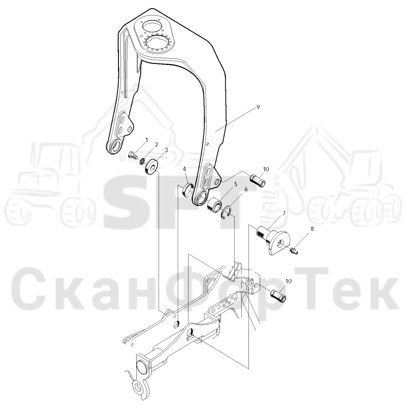 Схема: Valmet / Лесозаготовительные машины / Valmet 921 / Valmet 921 Ch 13271- / Valmet 921 Ch 13271- / Каталог запасных частей / Лесозаготовительное оборудование / Головка лесозаготовительной машины / Valmet 360 / Valmet 360 / Valmet 360 Ch. 11481- / Valmet 360 11481- / Каталог запасных частей / Валка леса / Тяга