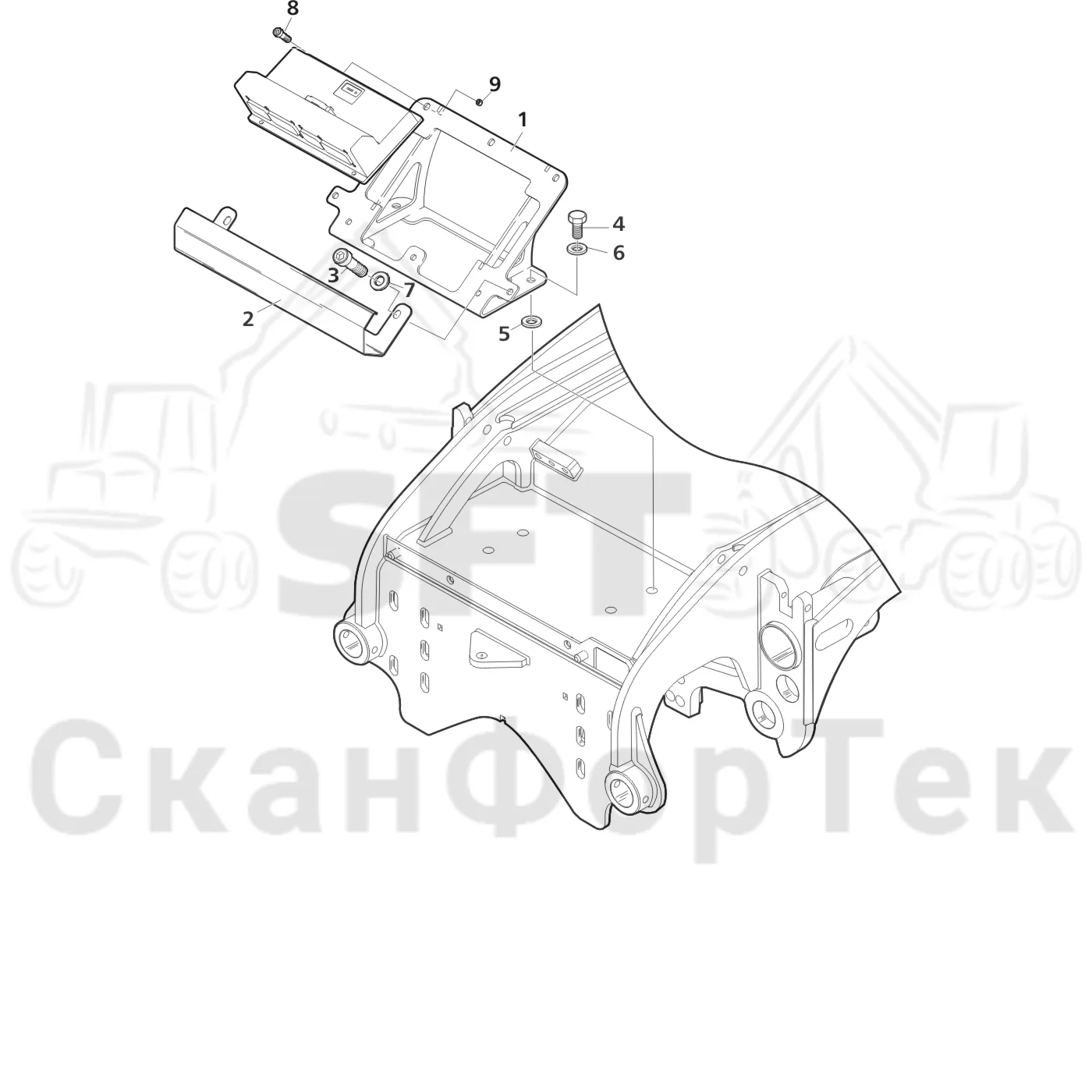 Схема: Valmet / Лесозаготовительные машины / Valmet 921.1 / Valmet 921.1 Ch. 113531- / Valmet 921.1 Ch. 113531- / Каталог запасных частей / Лесозаготовительное оборудование / Головка лесозаготовительной машины / Valmet 360.1 / Valmet 360.1 / Valmet 360.1 Ch. -111830 / Каталог запасных частей / Система управления / Монтаж