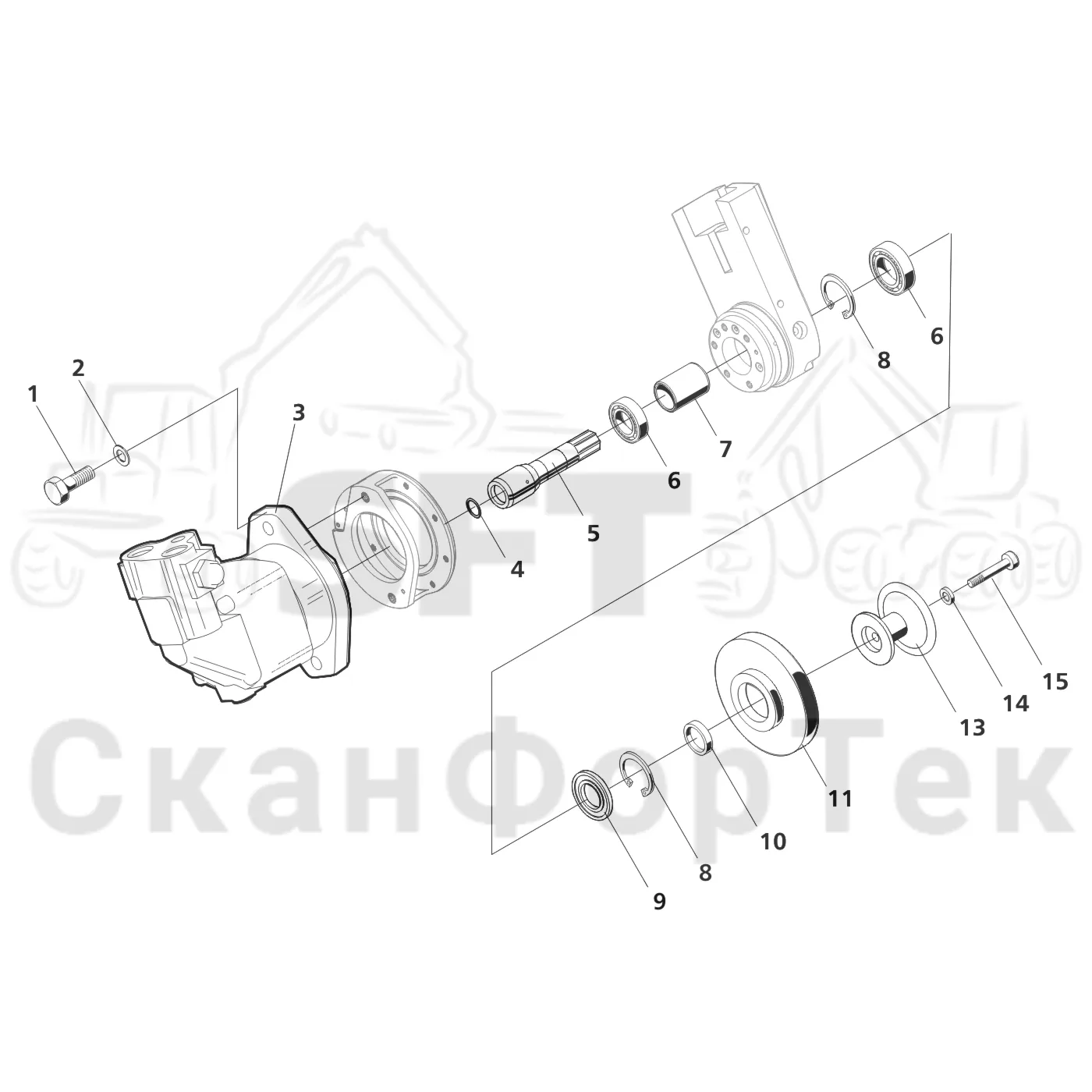 Схема: Valmet / Лесозаготовительные машины / Valmet 921.1 / Valmet 921.1 Ch. -113530 / Valmet 921.1 Ch. -113530 / Каталог запасных частей / Лесозаготовительное оборудование / Головка лесозаготовительной машины / Valmet 370.1 / Valmet 370.1 / Valmet 370.1 Ch. -11730 / Каталог запасных частей / Резка / Устройство резки