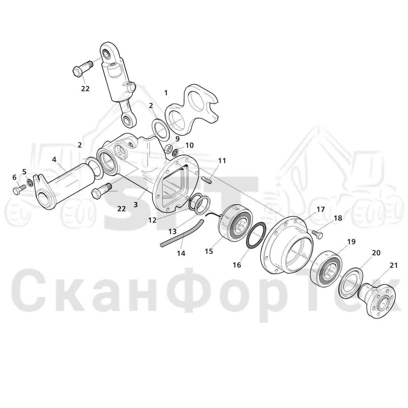 Схема: Valmet / Головки лесозаготовительной машины / Valmet 360.1 / Valmet 360.1 Ch. -111830 / Valmet 360.1 Ch. -111830 / Каталог запасных частей / Измерение / Измерение длины