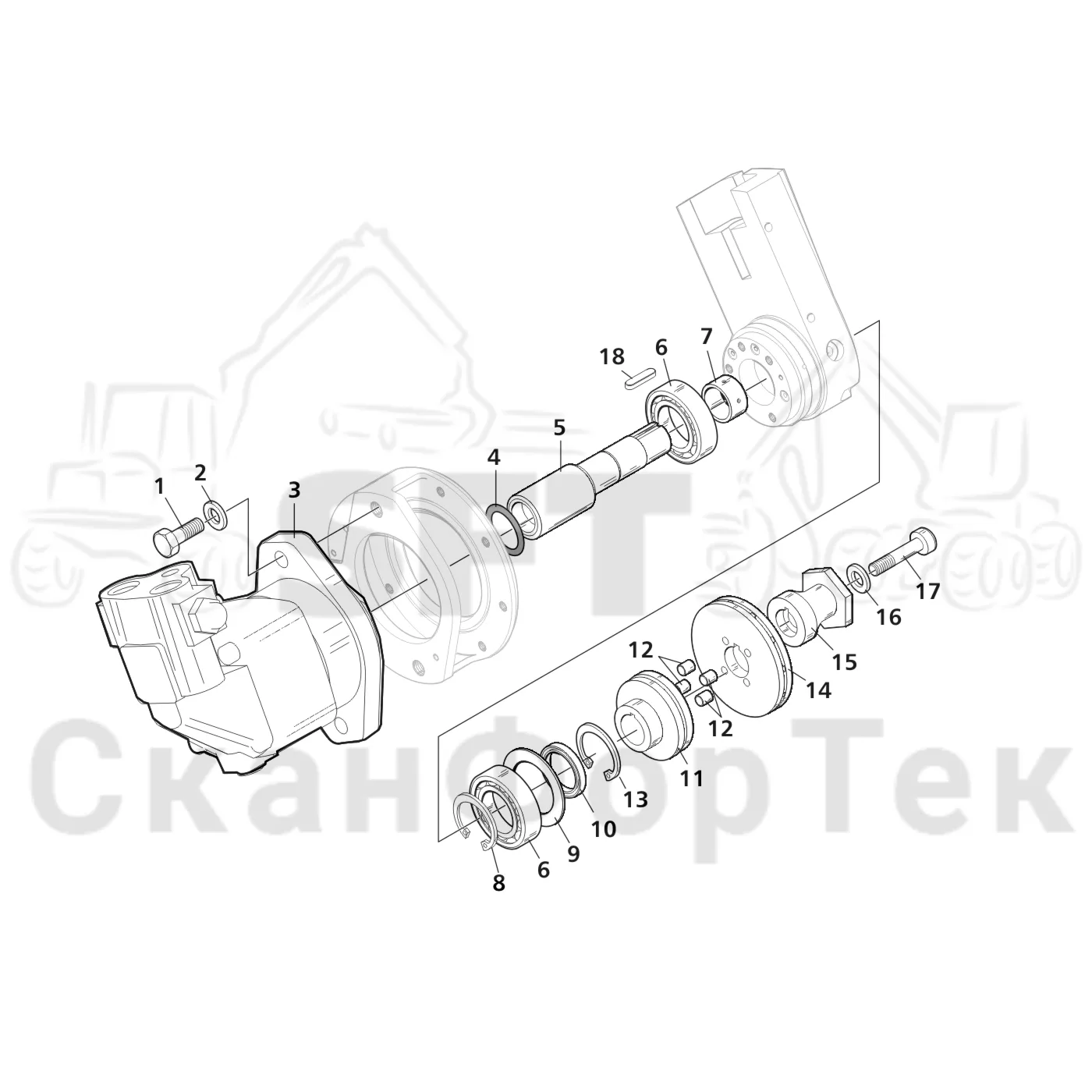 Схема: Valmet / Головки лесозаготовительной машины / Valmet 370 E / Valmet 370 E Ch. -11170 / Valmet 370 E Ch. -11170 / Каталог запасных частей / Резка / Устройство резки