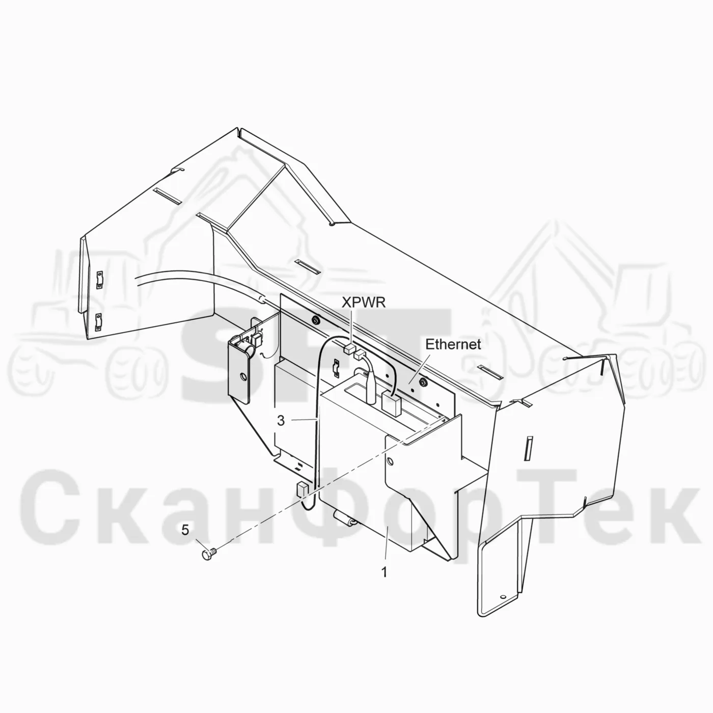 Схема: Valmet / Лесозаготовительные машины / Valmet 941.1 / Valmet 941.1 / Каталог запасных частей / Система управления / Компьютеры / Компьютер