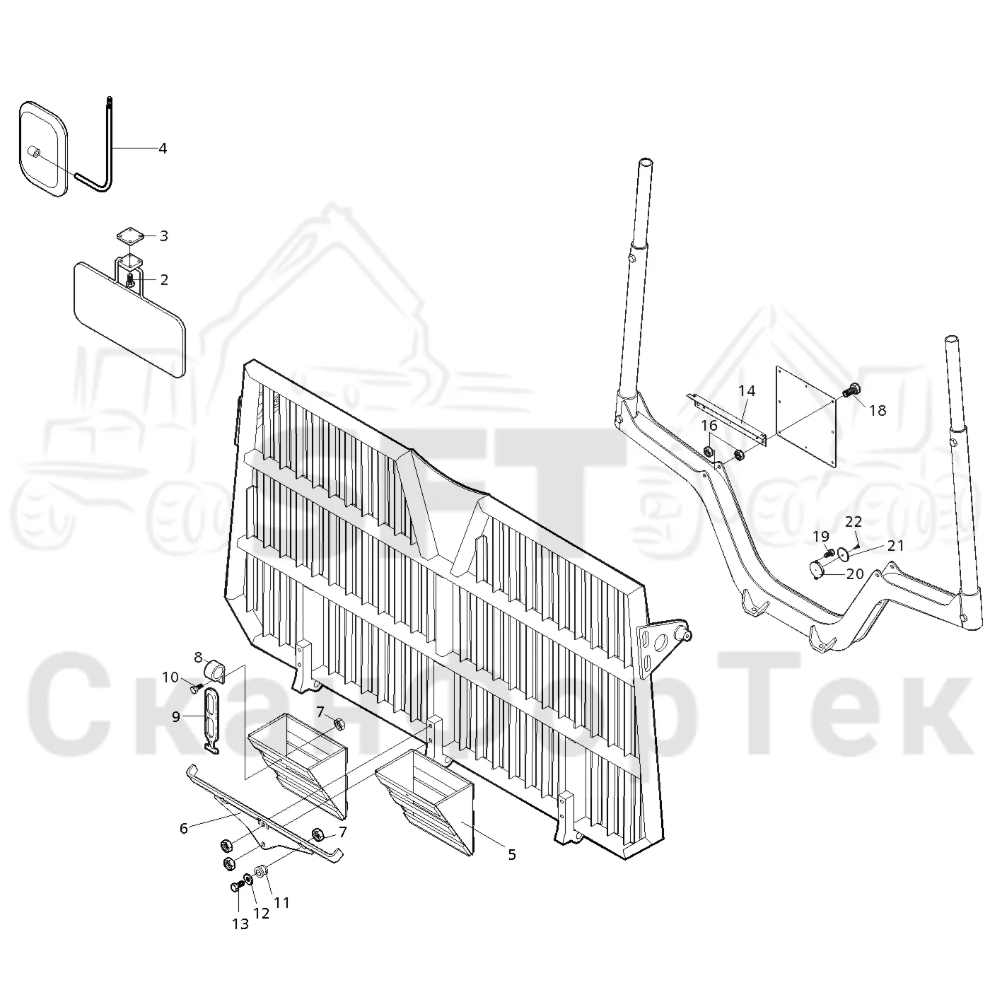 Схема: Valmet / Форвардер / Valmet 830 / Valmet 830 / Каталог запасных частей / шасси / Различное оборудование / German equipment