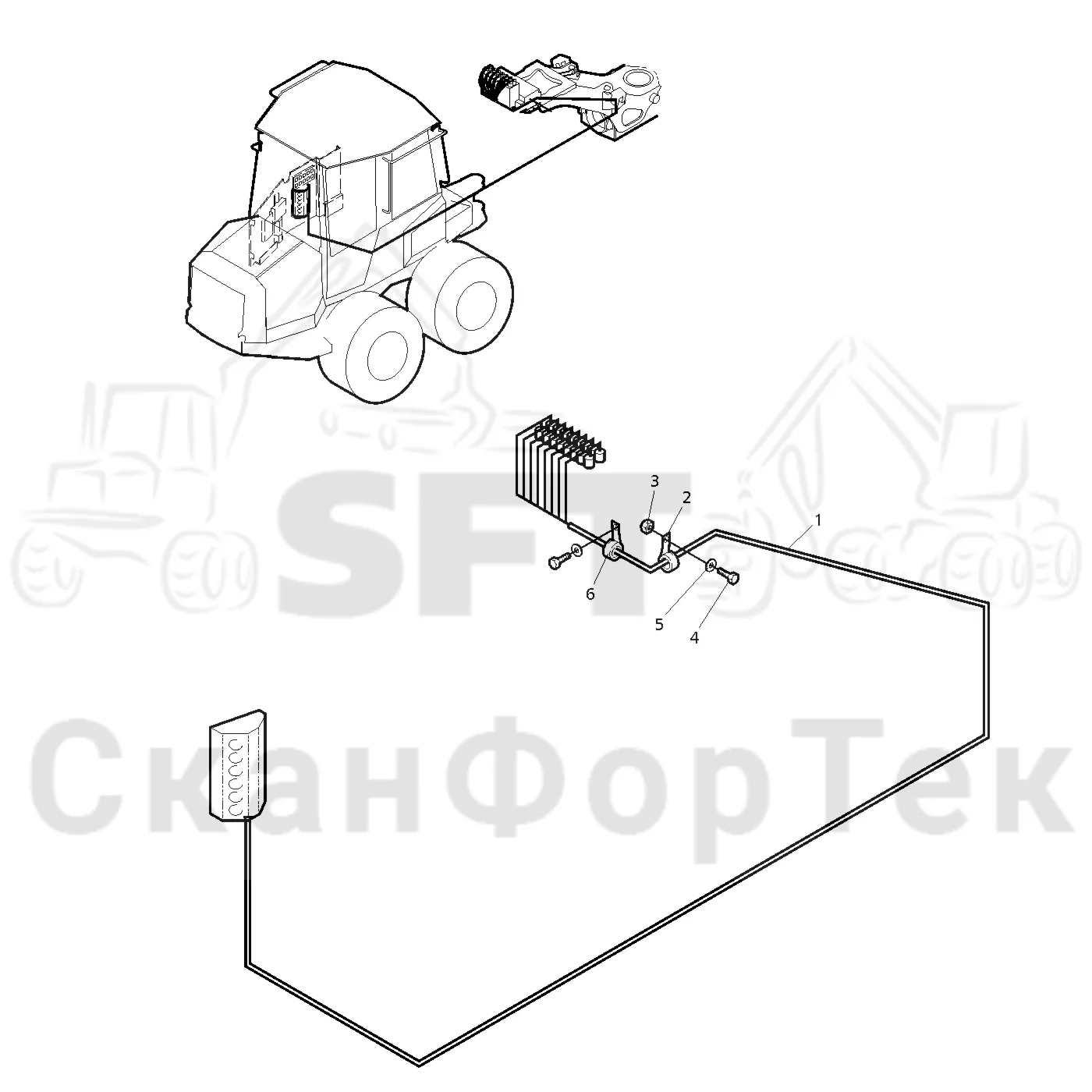 Схема: Valmet / Форвардер / Valmet 830.1 / Valmet 830.1 / Каталог запасных частей / Гидравлика / Электрический / Комплект электрооборудования клапана