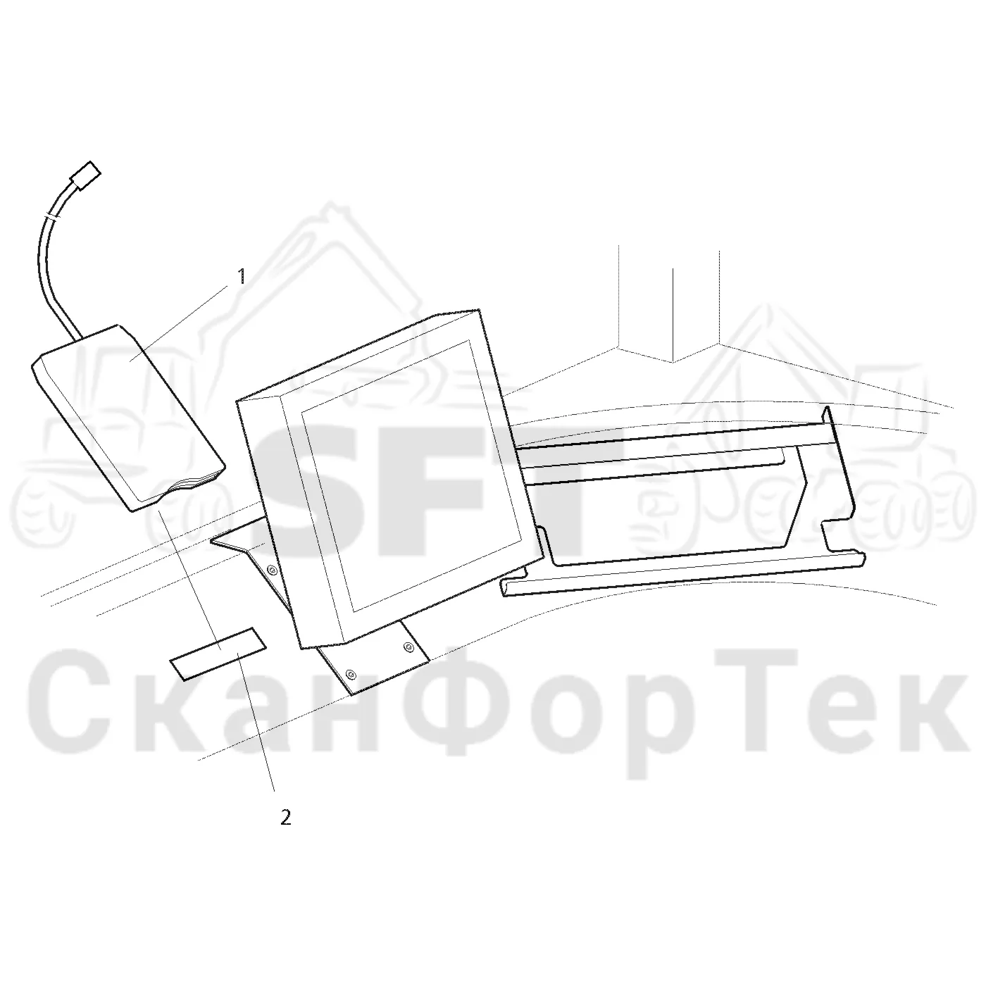 Схема: Valmet / Форвардер / Valmet 830.1 / Valmet 830.1 / Каталог запасных частей / Система управления / Компьютеры / Дискета