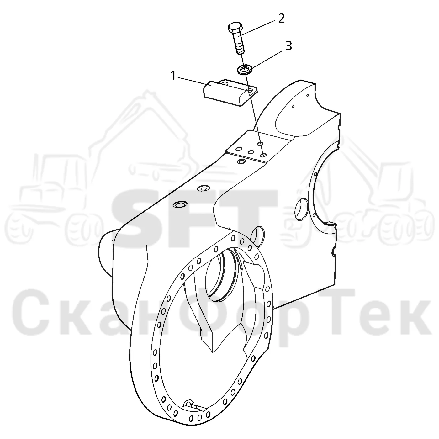 Схема: Valmet / Форвардер / Valmet 840.2 / Valmet 840.2 Ch. 211121- / Valmet 840.2 Ch. 211121- / Каталог запасных частей / Коробка передач / Мост каретки / Защита Сапун