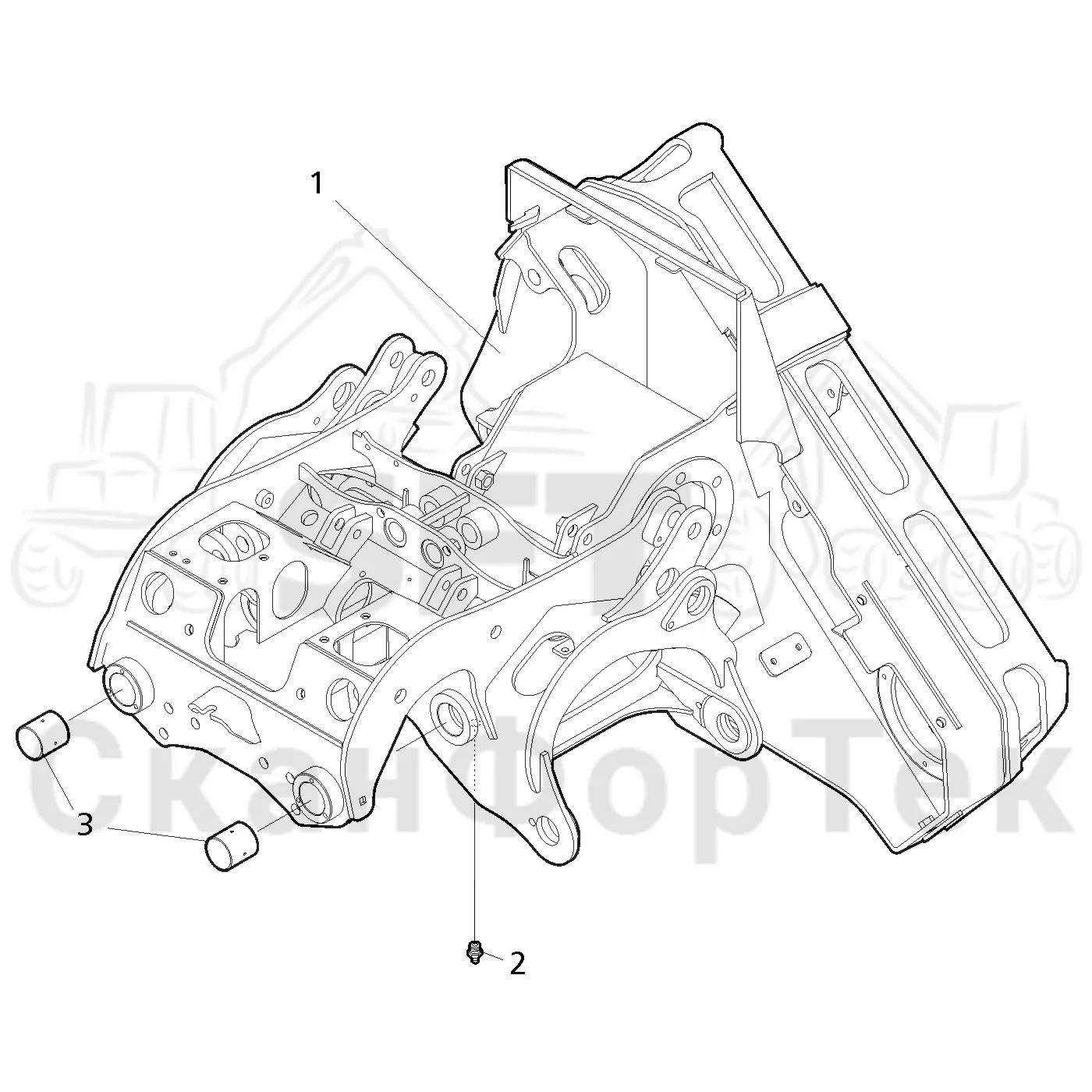 Схема: Valmet / Лесозаготовительные машины / Valmet 901.3 / Valmet 901.3 Ch -311190 / Valmet 901.3 Ch -311190 / Каталог запасных частей / Лесозаготовительное оборудование / Головка лесозаготовительной машины / Valmet 350 / Каталог запасных частей / шасси / шасси / шасси 11467-