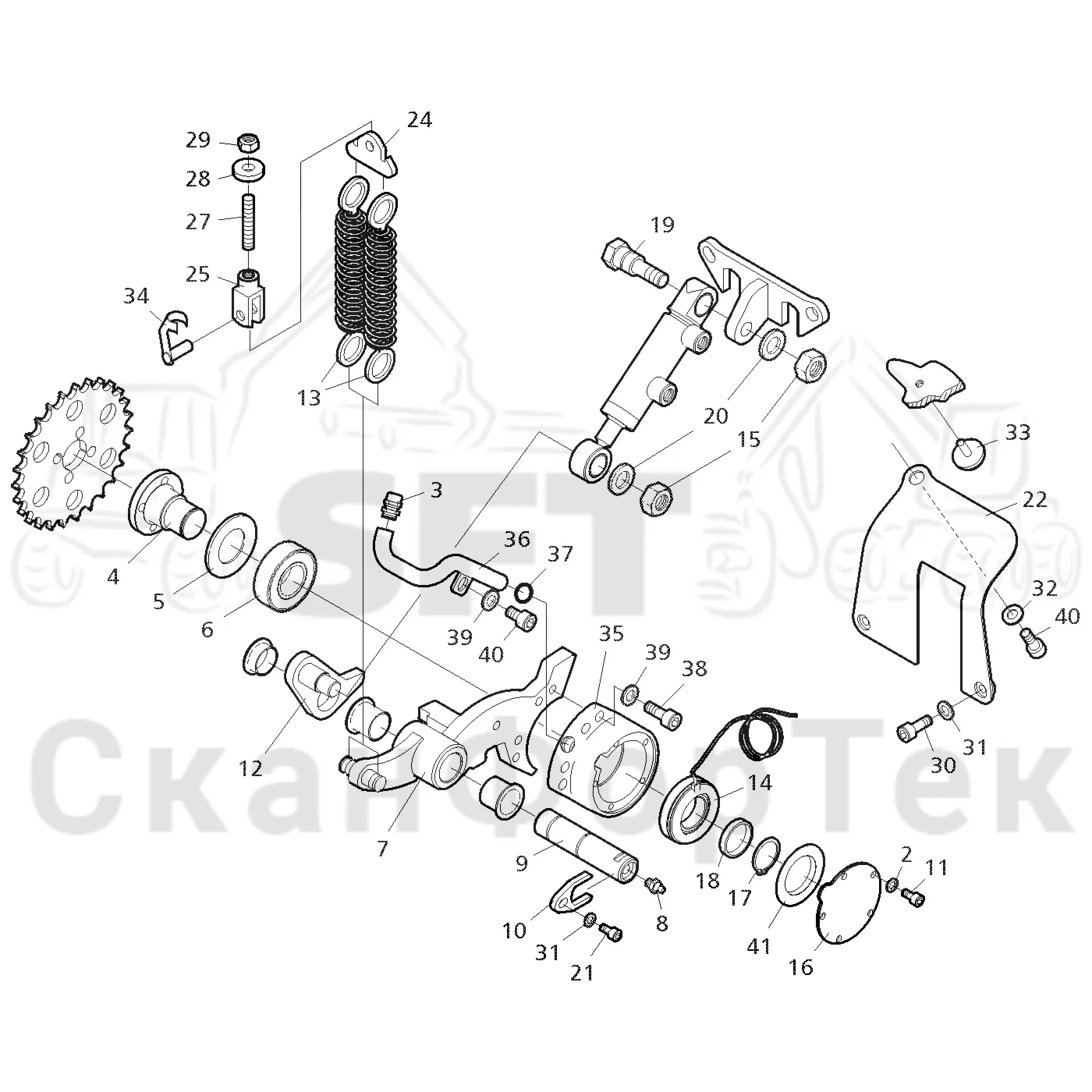 Схема: Valmet / Лесозаготовительные машины / Valmet 901.3 / Valmet 901.3 Ch -311190 / Valmet 901.3 Ch -311190 / Каталог запасных частей / Лесозаготовительное оборудование / Головка лесозаготовительной машины / Valmet 350 / Каталог запасных частей / Измерение / Измерение длины / Измерение длины  11106-