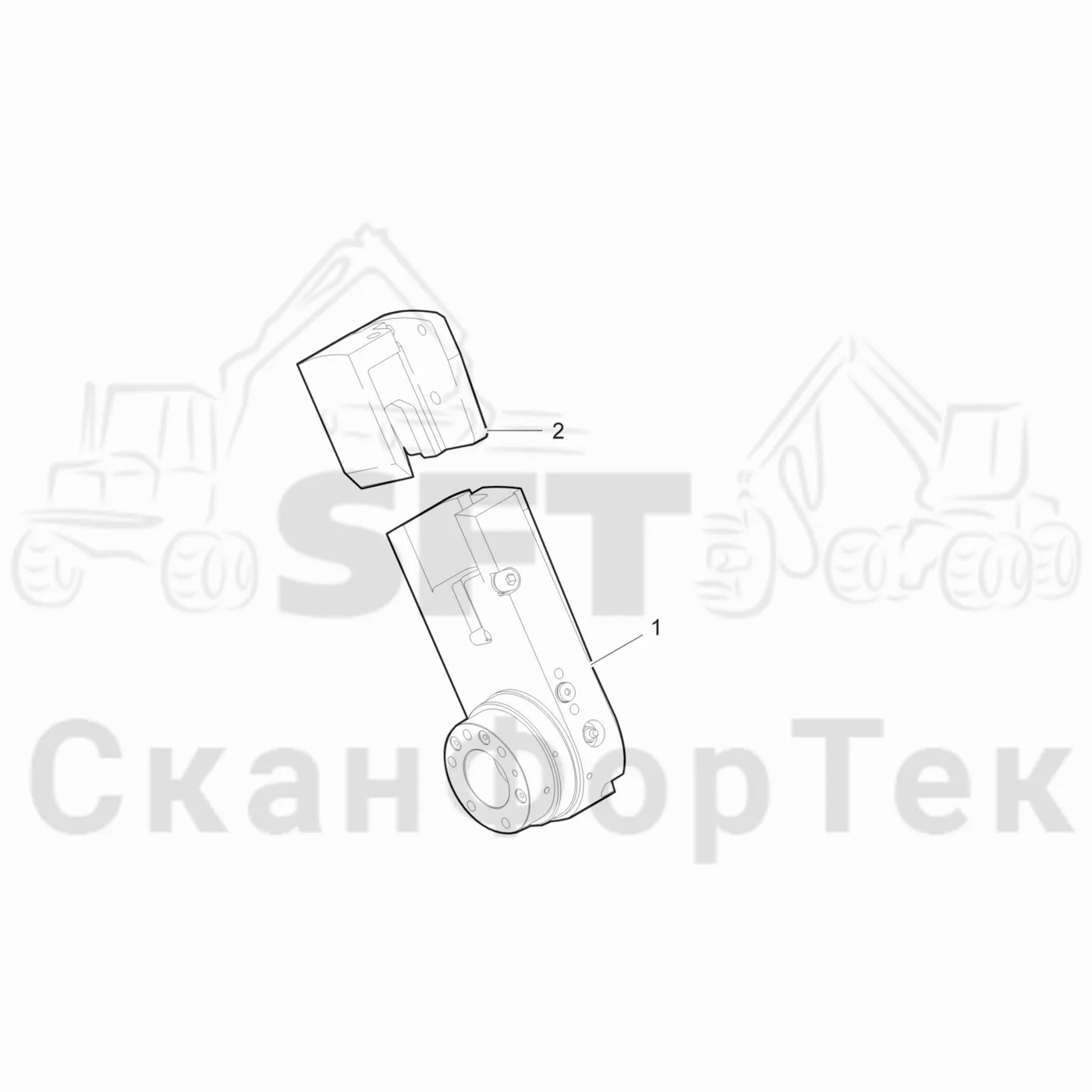 Схема: Valmet / Лесозаготовительные машины / Valmet 931 / Valmet 931 / Каталог запасных частей / Лесозаготовительное оборудование / Головка лесозаготовительной машины / Valmet 370.2 / Каталог запасных частей / Резка / Установка лезвия устройства резки / Установка лезвия устройства резки 211961-