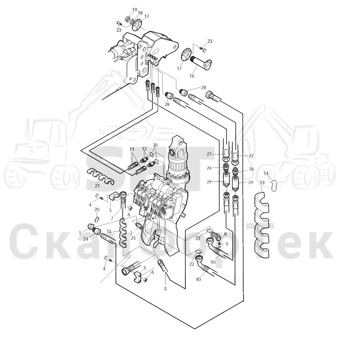 Схема: Valmet / Лесозаготовительные машины / Valmet 911.3 / Valmet 911.3 Ch - 311370 / Valmet 911.3 Ch - 311370 / Каталог запасных частей / Лесозаготовительное оборудование / Головка лесозаготовительной машины / Valmet 945.1 / Valmet 945.1 / Каталог запасных частей / Поворотные устройства и звенья / Aieiaea iiauaiiiai e?aia 1450