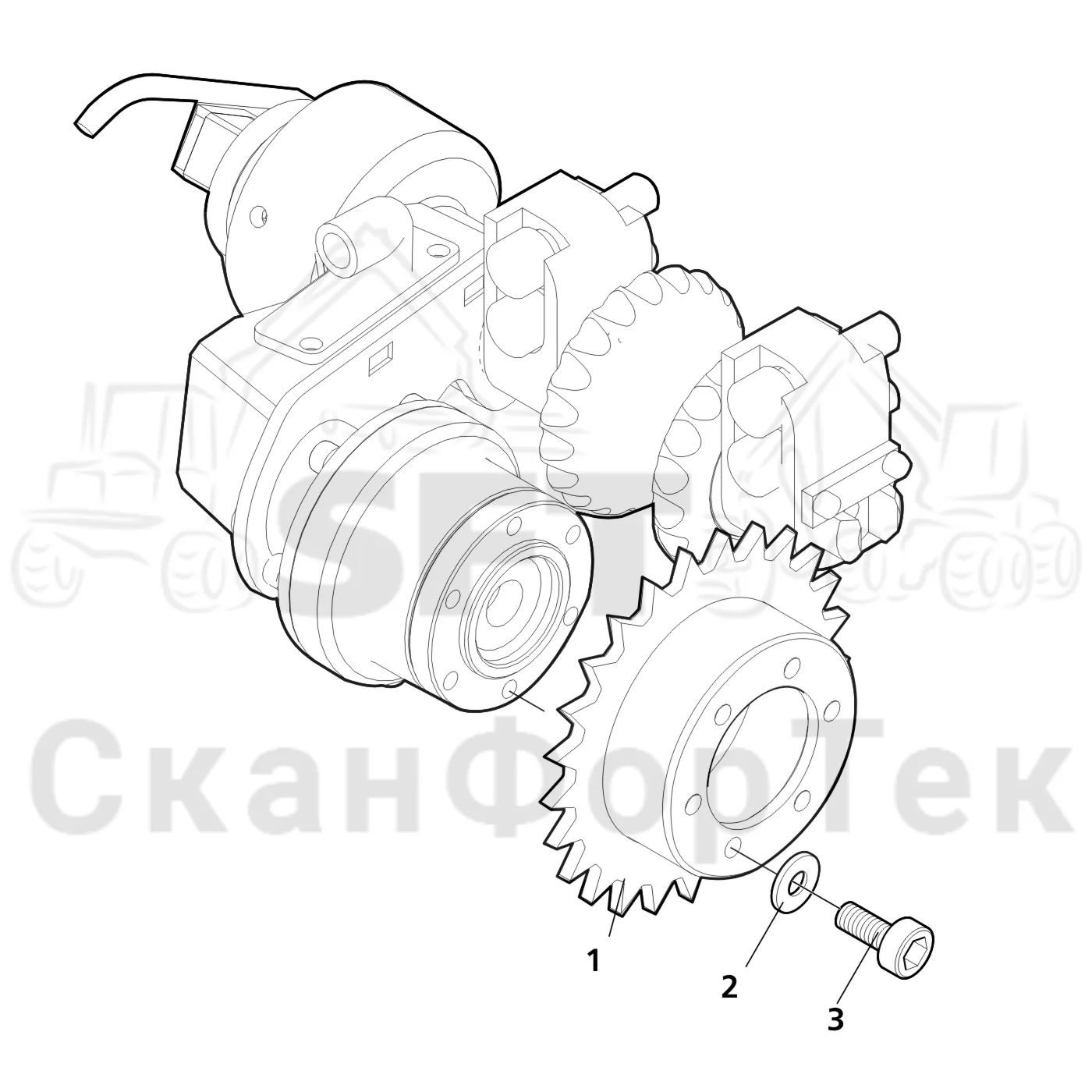 Схема: Valmet / Лесозаготовительные машины / Valmet 911.1 / Valmet 911.1 Ch -113010 / Valmet 911.1 Ch. -113010 / Каталог запасных частей / Лесозаготовительное оборудование / Головка лесозаготовительной машины / Valmet 945.1 / Valmet 945.1 / Каталог запасных частей / Измерение / Мерный ролик, тонкий