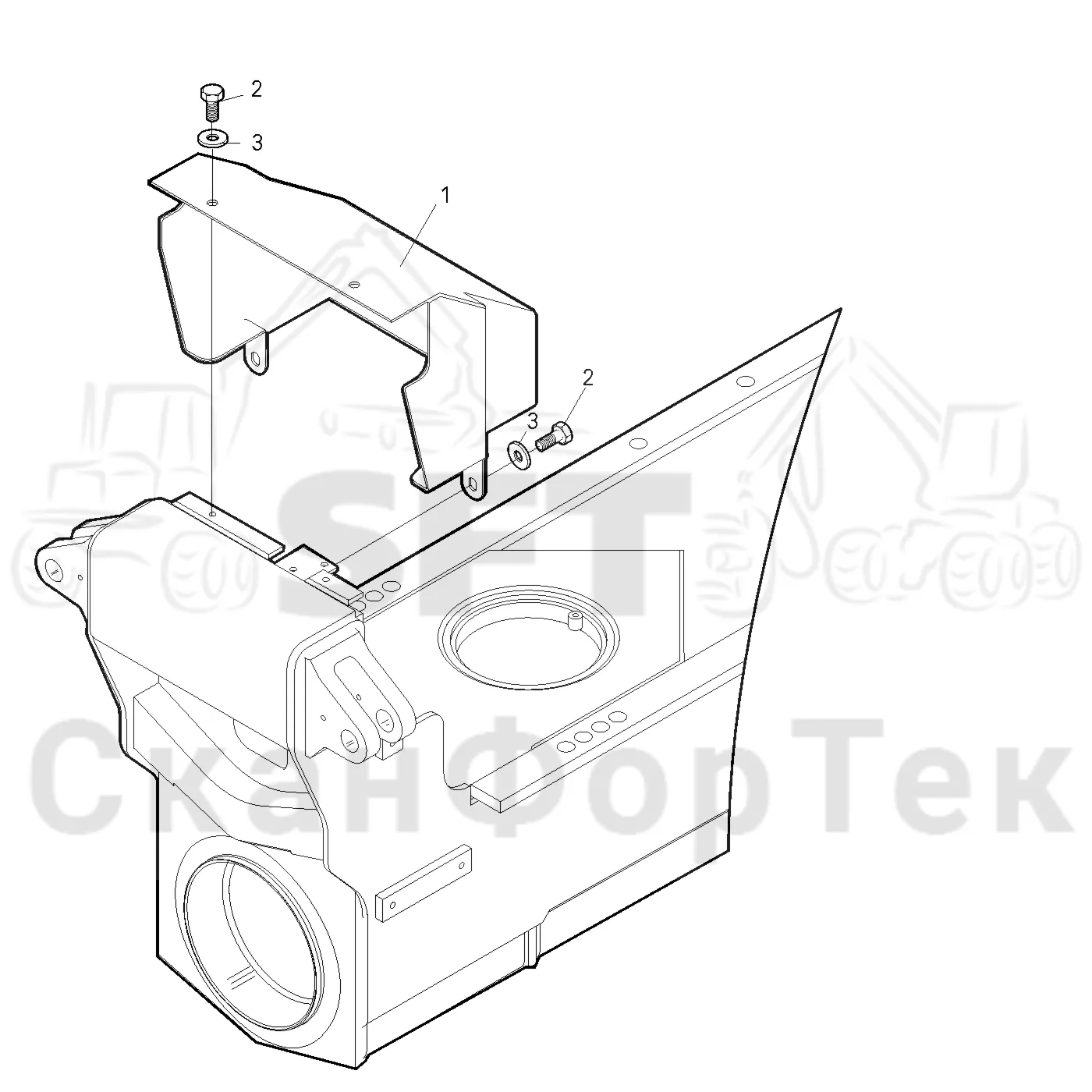 Схема: Valmet / Лесозаготовительные машины / Valmet 801 c / Valmet 801c Ch -11730 / Valmet 801c Ch -11730 / Каталог запасных частей / шасси / Зона погрузки / Крышка клапана