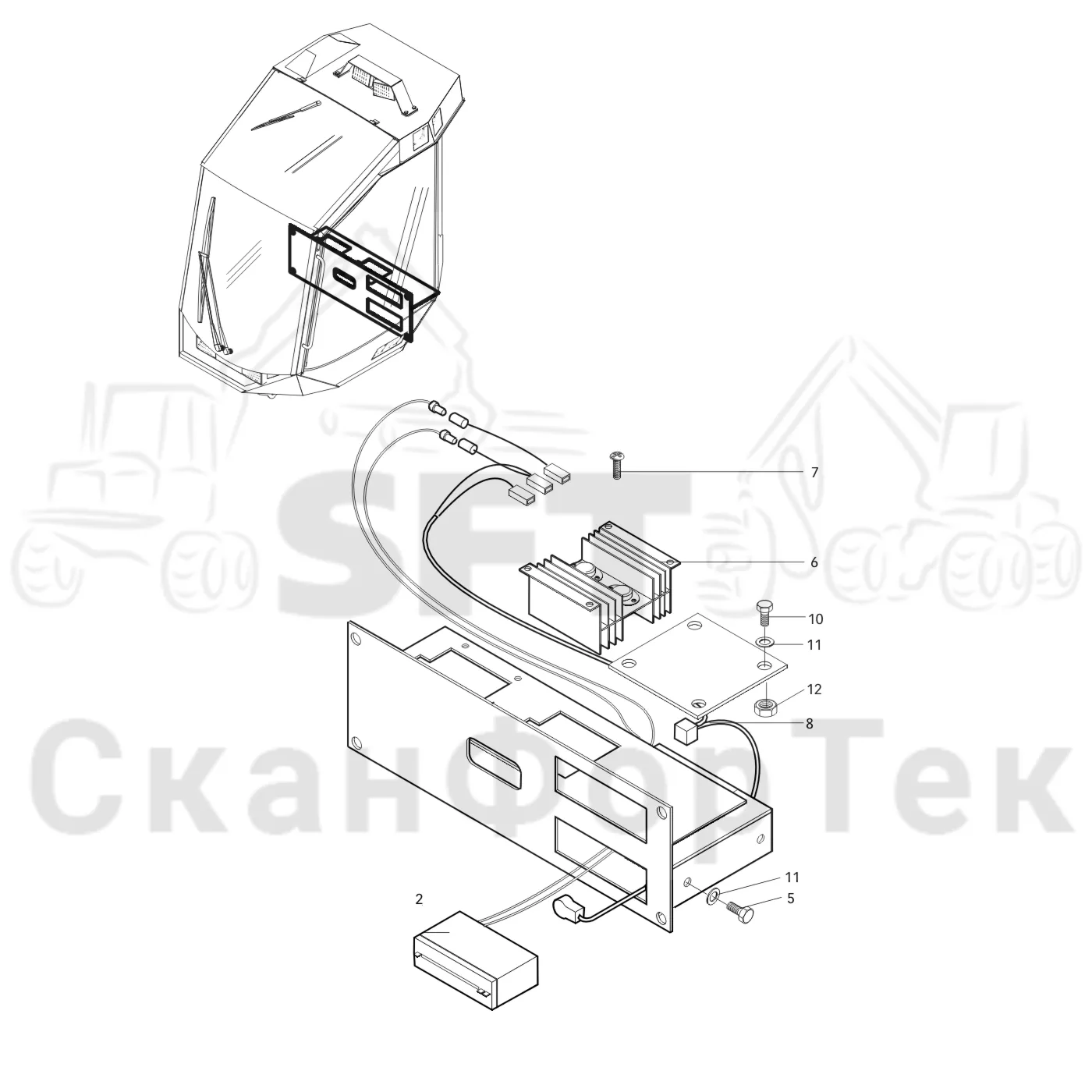 Схема: Valmet / Лесозаготовительные машины / Valmet 901.1 / Valmet 901.1 / Каталог запасных частей / Система управления / Принтеры / Принтер