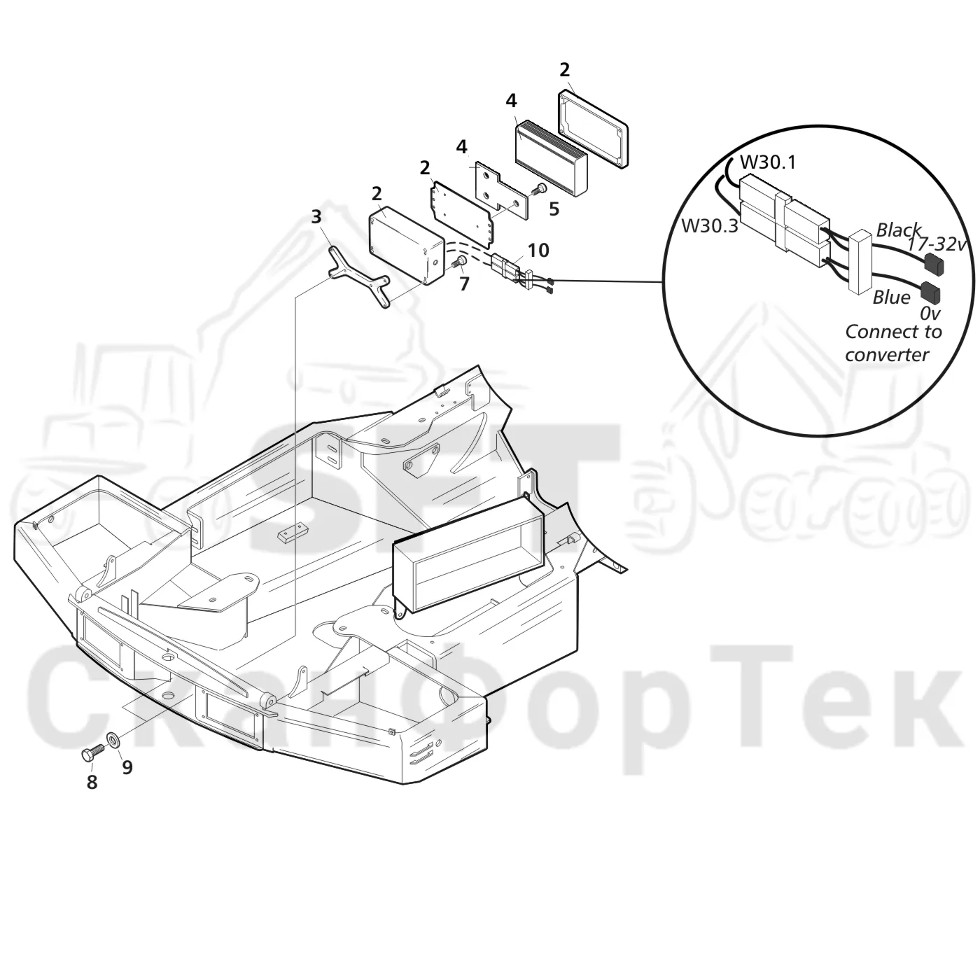 Схема: Valmet / Лесозаготовительные машины / Valmet 801 c / Valmet 801c Ch 11800- / Valmet 801c Ch 11800- / Каталог запасных частей / Двигатель / Электрический / Электрическая соединительная коробка