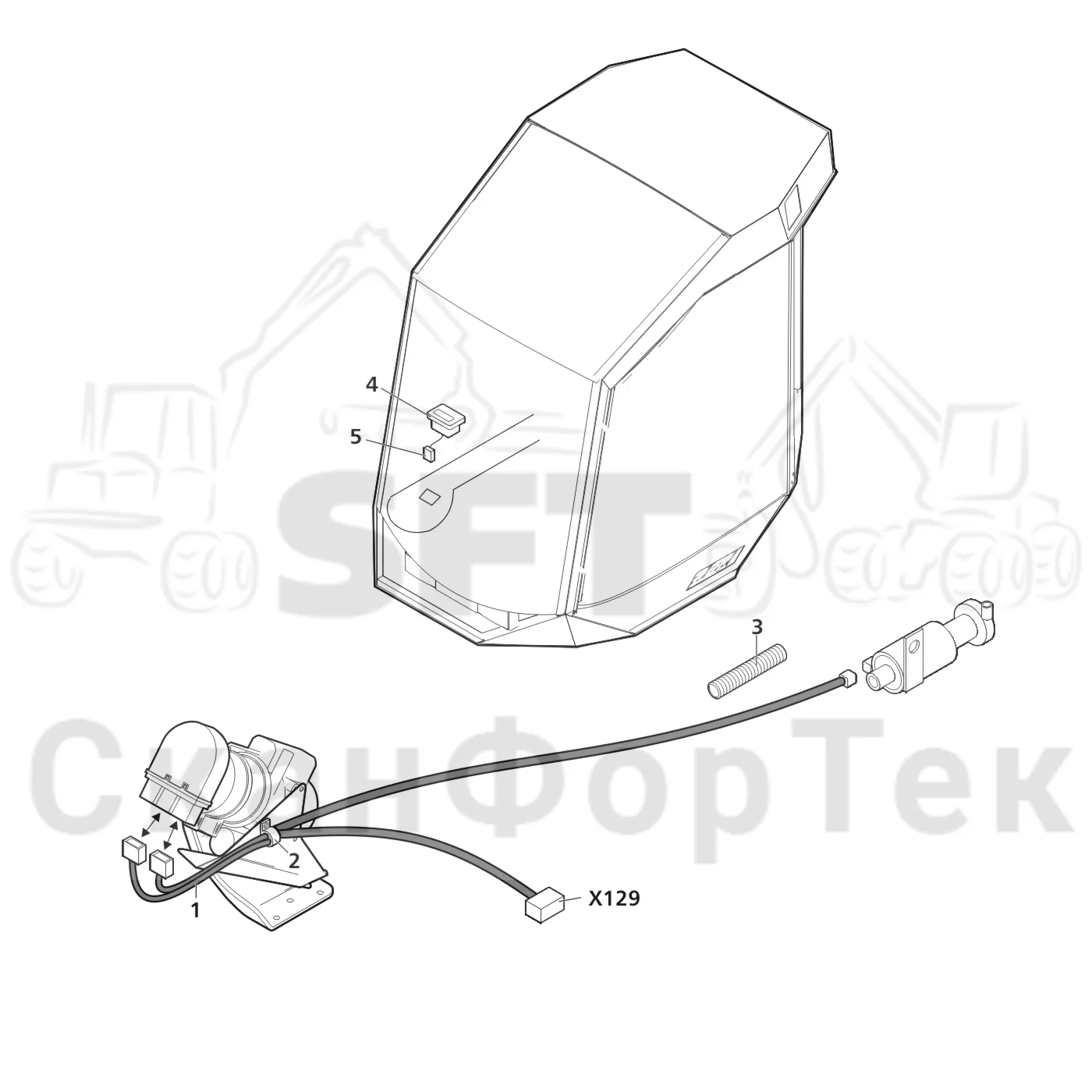 Схема: Valmet / Лесозаготовительные машины / Valmet 801 c / Valmet 801c Ch 11800- / Valmet 801c Ch 11800- / Каталог запасных частей / Двигатель / Подогреватель / Электрический набор Thermo 90 S