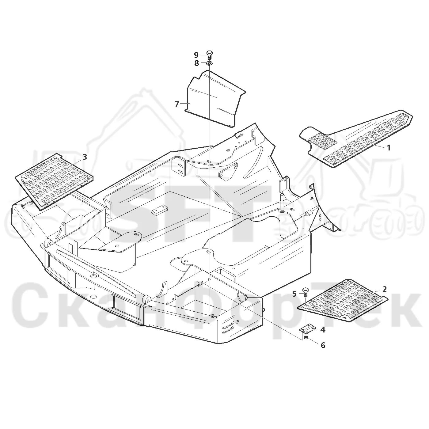 Схема: Valmet / Лесозаготовительные машины / Valmet 801 c / Valmet 801c Ch 11800- / Valmet 801c Ch 11800- / Каталог запасных частей / шасси / Инструмент. Корчевка пней / Инструмент. Корчевка пней