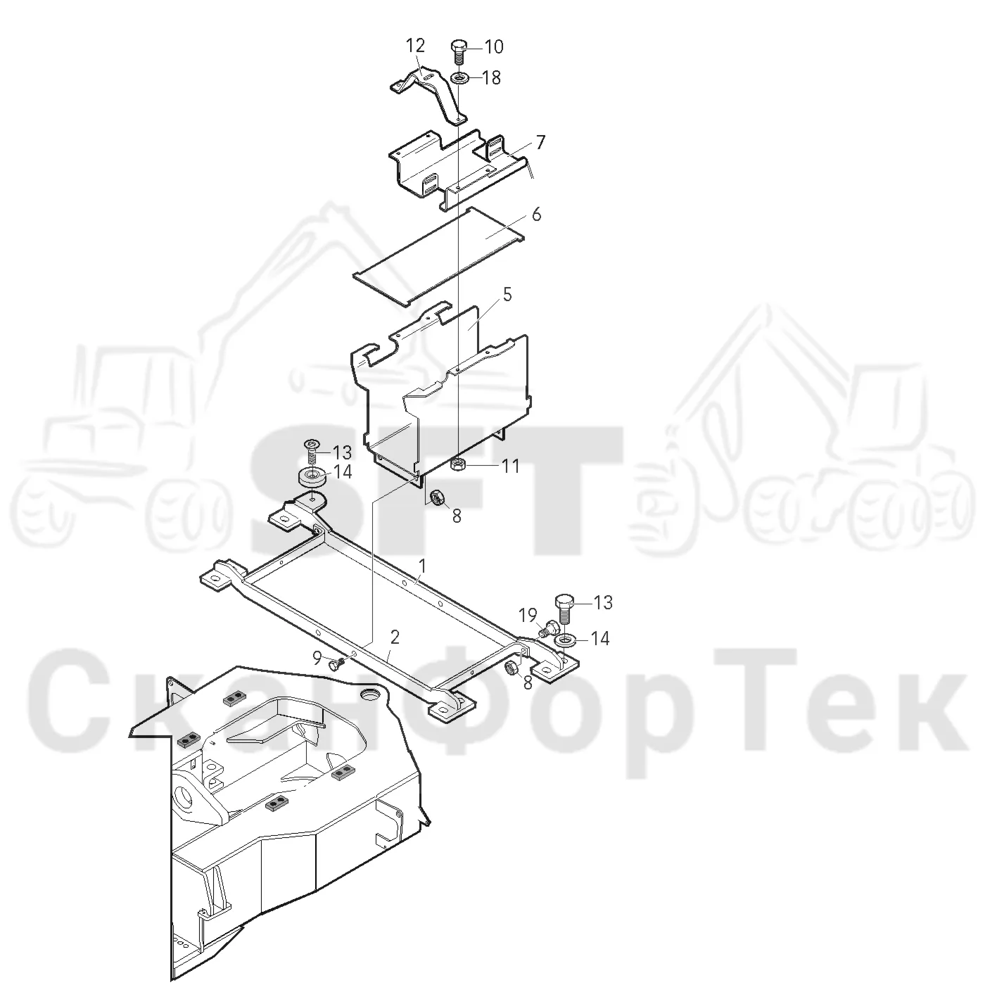 Схема: Valmet / Лесозаготовительные машины / Valmet 801 c / Valmet 801c Ch 11800- / Valmet 801c Ch 11800- / Каталог запасных частей / шасси / Инструмент. Корчевка пней / Консоль