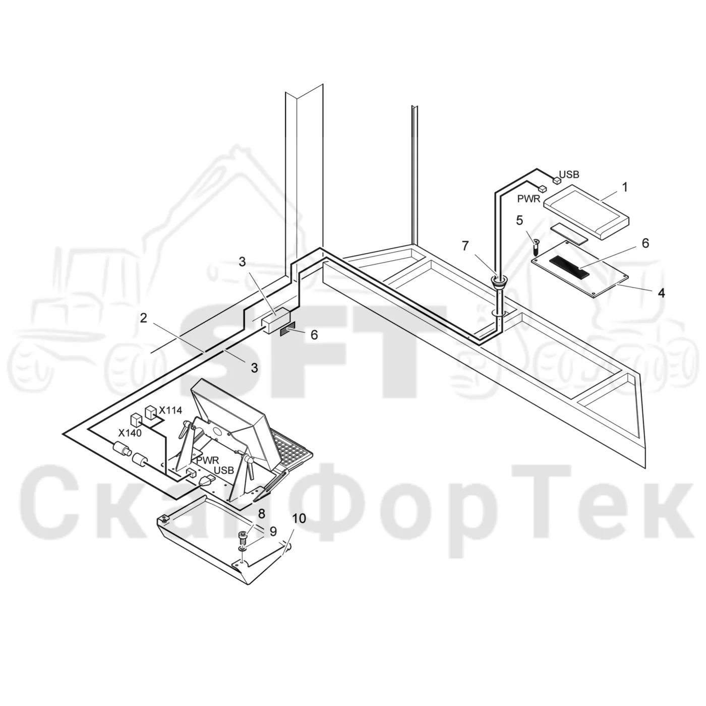 Схема: Valmet / Лесозаготовительные машины / Valmet 801 c / Valmet 801c Ch 11800- / Valmet 801c Ch 11800- / Каталог запасных частей / Система управления / Принтеры / Принтер Ch.11872-